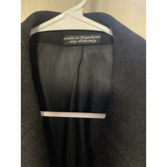 Cashmere Men’s Long Coat Italy Pencil Color XL Old Money Plus Size - Picture 3 of 9